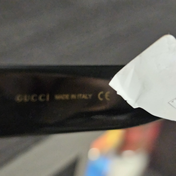 Gucci Black Sunglasses with Gold Accent